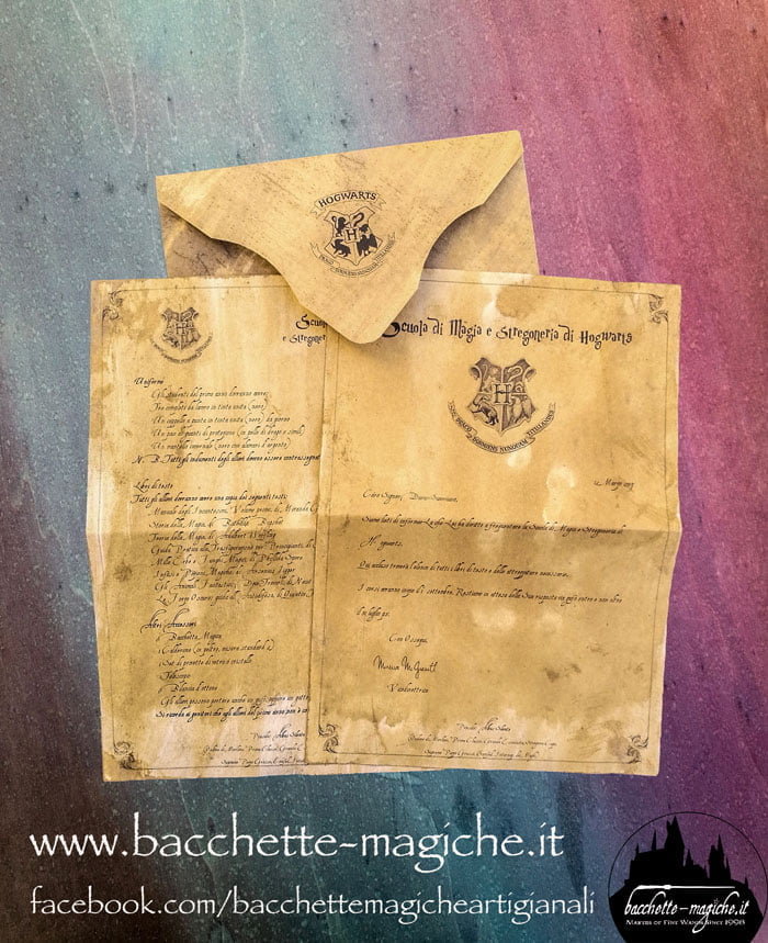 Come fare lettera per hogwarts