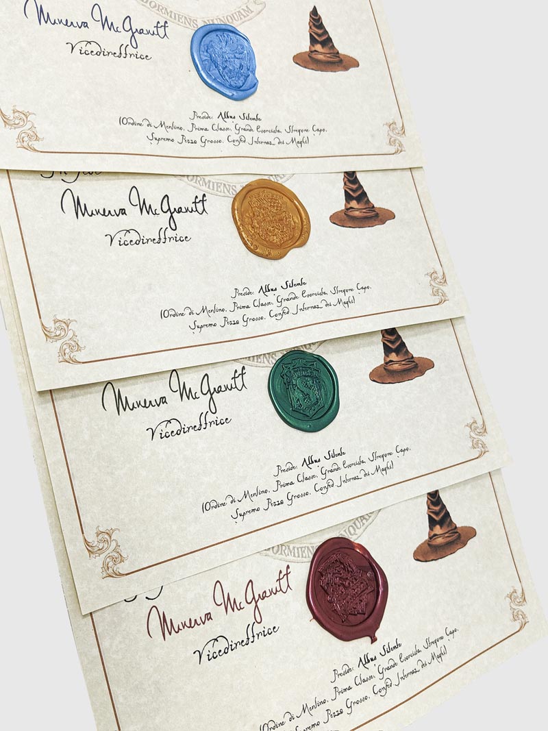 Certificato-di-smistamento-timbro-ceralacca-case-di-Hogwarts